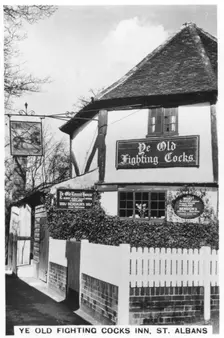 Ye Old Fighting Cocks Inn, St Albans, Hertfordshire, 1937