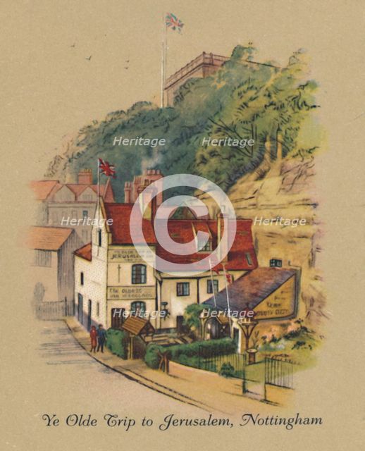 'Ye Olde Trip to Jerusalem, Nottingham', 1939. Artist: Unknown.