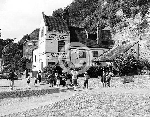 Ye Olde Trip to Jerusalem Public House and Brewhouse Yard Museum, Nottingham, c1980. Creator: Edgar Lloyd.