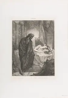 Yet she must die: plate 11 from Othello (Act 5, Scene 2), etched 1844, reprinted 1900. Creator: Theodore Chasseriau