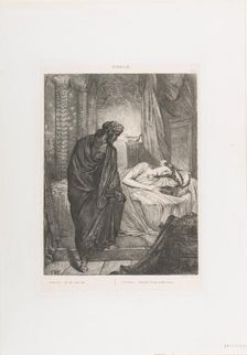 Yet she must die: plate 11 from Othello (Act 5, Scene 2), etched 1844, reprinted 1900. Creator: Theodore Chasseriau