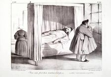 Yeux noirs, front haut, teint brun, barbe favoris...c'est bon!...on te reconnaitra..., 1834. Creator: Honore Daumier