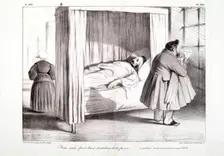 Yeux noirs, front haut, teint brun, barbe favoris...c'est bon!...on te reconnaitra..., 1834. Creator: Honore Daumier