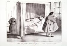 Yeux noirs, front haut, teint brun, barbe favoris...c'est bon!...on te reconnaitra..., 1834. Creator: Honore Daumier