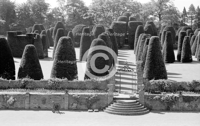 Yew Garden, Packwood House, Lapwood, Warwickshire, 1945-1980. Artist: Eric de Maré