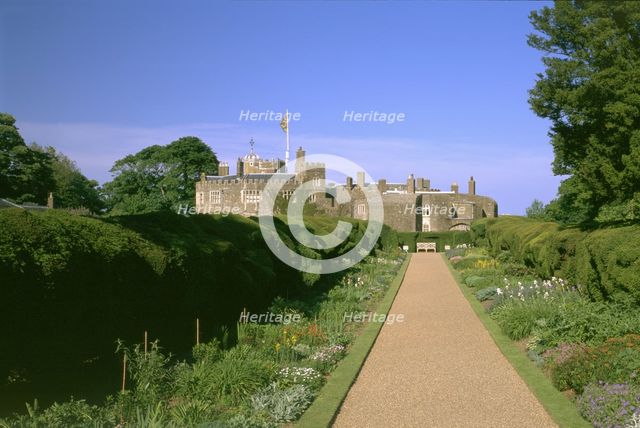 Yew Walk at Walmer Castle, Deal, Kent, 1998. Artist: J Bailey