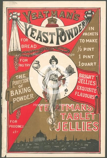 Yeatman Yeast powder, 1890s. Artist: Unknown