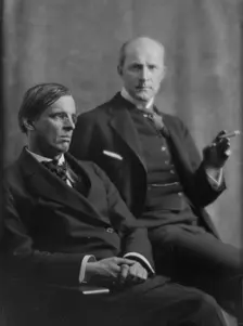 Yeats, William Butler, Mr., and John Quinn, portrait photograph, 1914 Mar. 31. Creator: Arnold Genthe