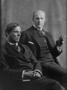 Yeats, William Butler, Mr., and John Quinn, portrait photograph, 1914 Mar. 31. Creator: Arnold Genthe