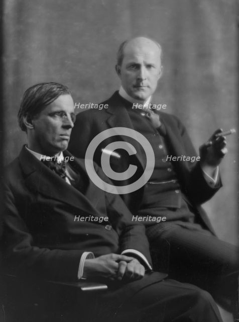 Yeats, William Butler, Mr., and John Quinn, portrait photograph, 1914 Mar. 31. Creator: Arnold Genthe.