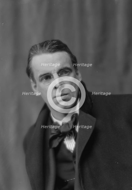 Yeats, William Butler, Mr., portrait photograph, 1914 Mar. 31. Creator: Arnold Genthe.
