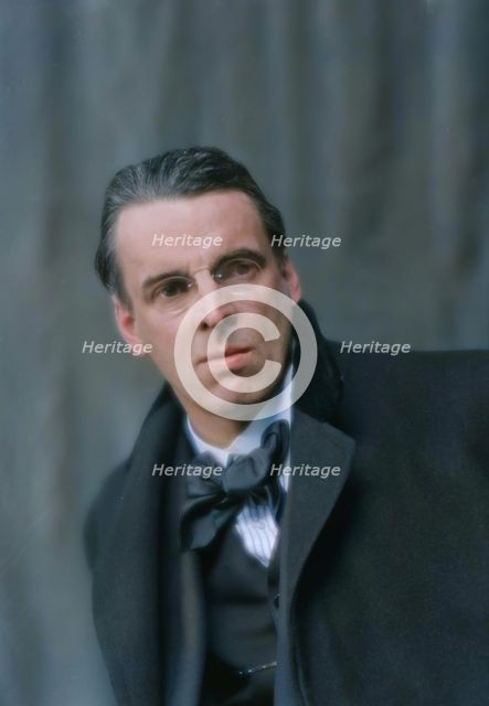 Yeats, William Butler, Mr., portrait photograph, 1914 Mar. 31. Creator: Arnold Genthe.