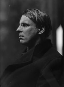Yeats, William Butler, Mr., portrait photograph, 1914 Mar. 31. Creator: Arnold Genthe