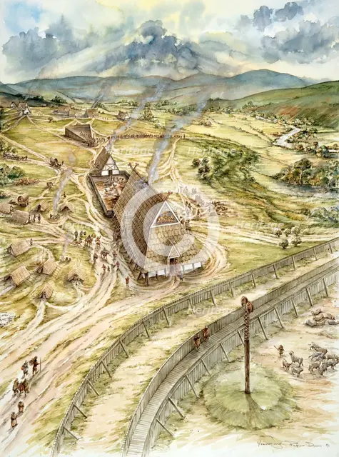 Yeavering,  627, (c1990-2010). Artist: Peter Dunn.