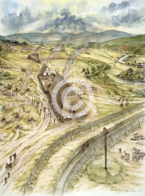 Yeavering,  627, (c1990-2010). Artist: Peter Dunn.