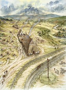 Yeavering, 627, (c1990-2010). Artist: Peter Dunn