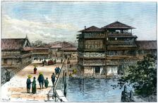 Yebisu Bashi, Osaka, Japan, 1891. Artist: A Forsyth
