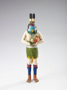 Yeibichai (female mask), 1934-1946. Creator: Clitso D Dedman