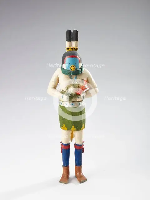 Yeibichai (female mask), 1934-1946. Creator: Clitso D Dedman.