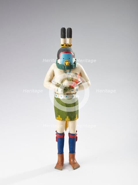 Yeibichai (female mask), 1934-1946. Creator: Clitso D Dedman.