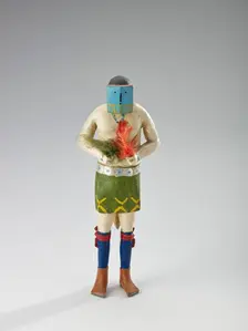 Yeibichai (female mask), 1934-1946. Creator: Clitso D Dedman