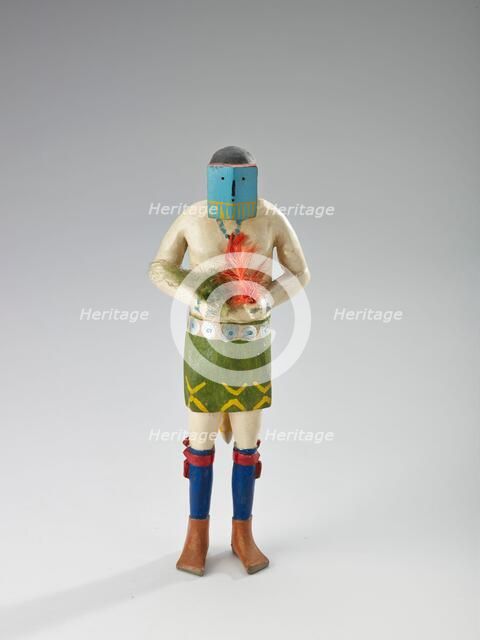 Yeibichai (female mask), 1934-1946. Creator: Clitso D Dedman.
