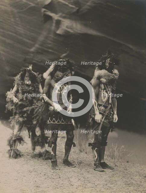 Yeibichai war gods, 1904, c1905. Creator: Edward Sheriff Curtis.