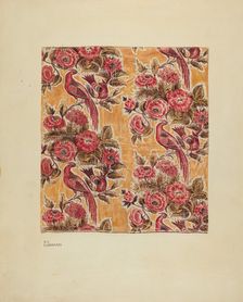 Yellow Glazed Chintz, c. 1939. Creator: Joseph Lubrano