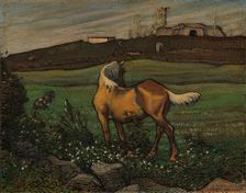 Yellow Horse, 1898. Creator: Nils Kreuger