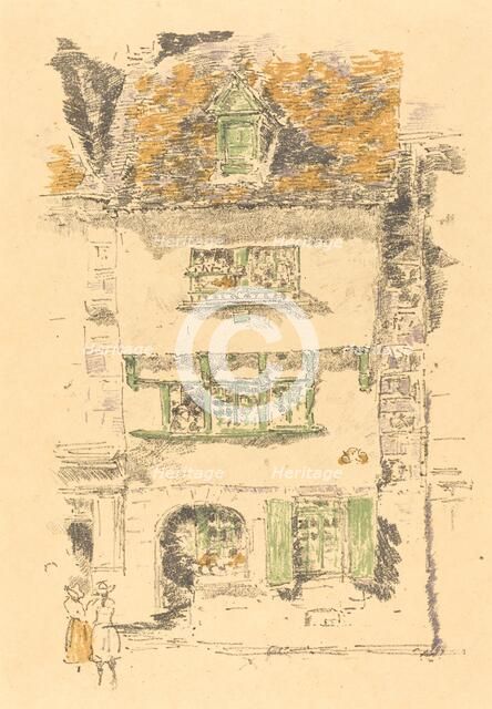 Yellow House, Lannion, 1893. Creator: James Abbott McNeill Whistler.