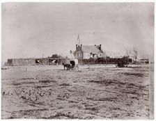 Yellow House, Warren Station, Virginia, 1861-65. Creator: Tim O'Sullivan