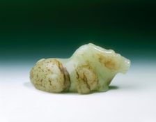 Yellow jade Brahman bull, Tang dynasty, China, 618-907. Creator: Unknown