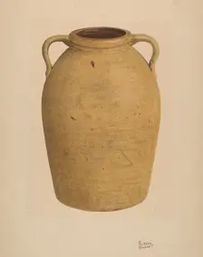 Yellow Jar, c. 1938. Creator: Richard Barnett