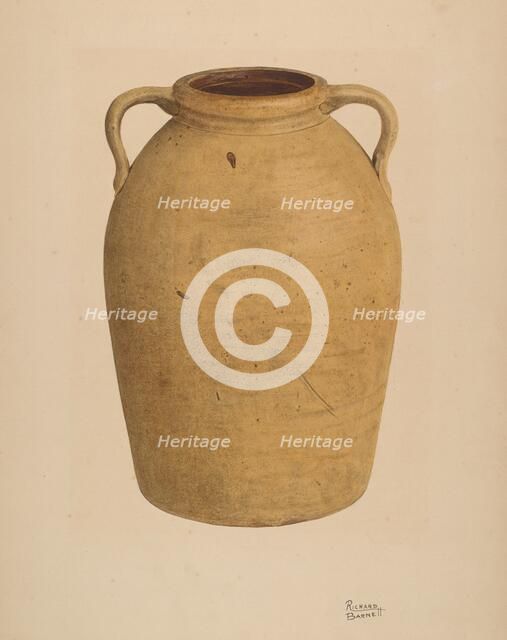 Yellow Jar, c. 1938. Creator: Richard Barnett.