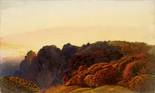 Yellow Twilight, c1830. Artist: Samuel Palmer