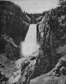 Yellowstone Falls, Wyoming c1897. Creator: Unknown