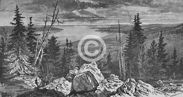 'Yellowstone Lake', 1883. Artist: Charles E.H Bonwill.