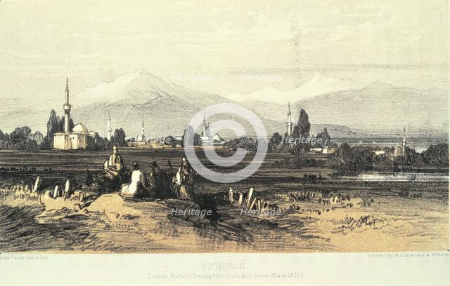 Yenidje, 1851. Creator: Edward Lear.