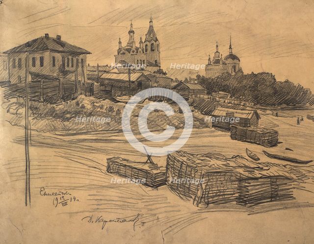 Yeniseisk, 1914. Creator: Dmitrii Innokent'evich Karatanov.