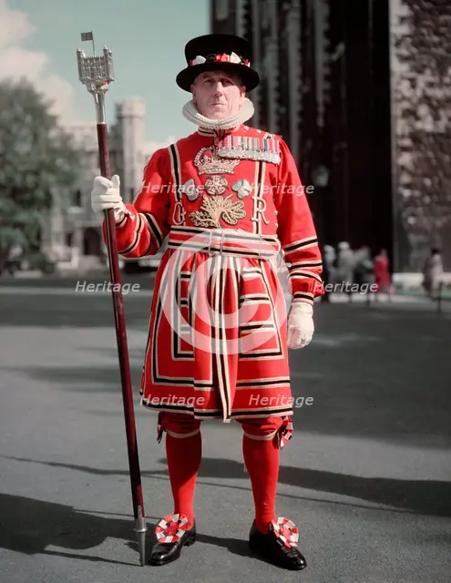 Yeoman Warder, London, c1955.  Creator: Arthur Charles Kirby Ware.