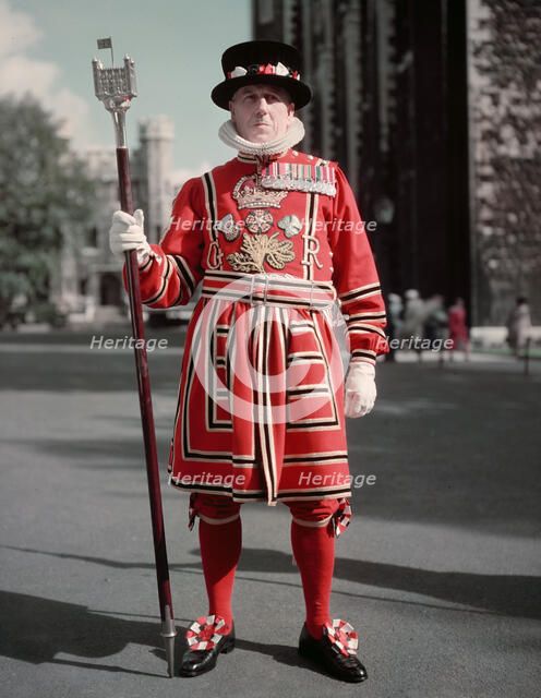 Yeoman Warder, London, c1955.  Creator: Arthur Charles Kirby Ware.