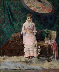 Yes-No, Pause in the Studio, 1879. Creator: Gunnar Berndtson