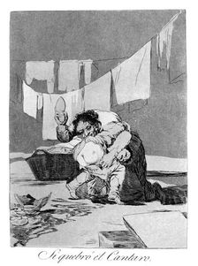 Yes, he broke the pot 1799. Artist: Francisco Goya