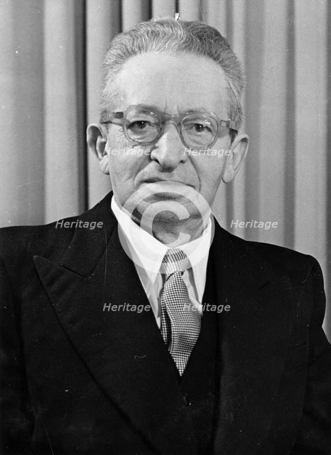 Yitzhak Ben Zvi (1884-1963), second President of the State of Israel.  Creator: Unknown.