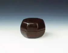 Yixing pottery seal box covered with lacquer, Qing dynasty, China, early 19th century. Creator: Unknown