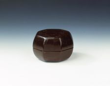 Yixing pottery seal box covered with lacquer, Qing dynasty, China, early 19th century. Creator: Unknown
