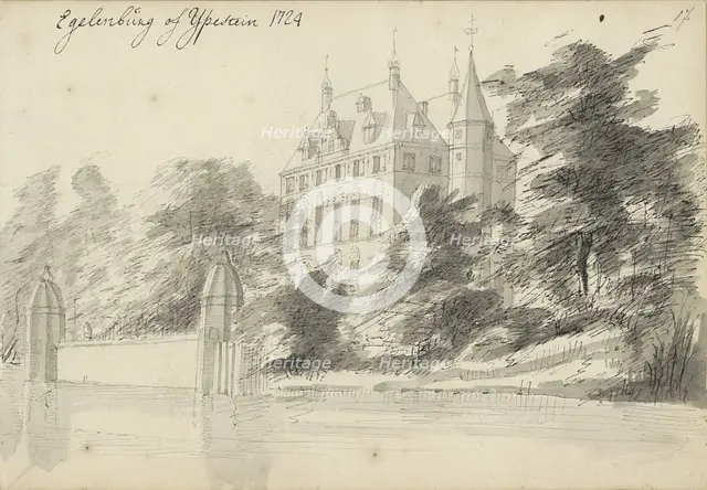 Ypestein Castle in Heiloo, 1724. Creator: Abraham Meyling.