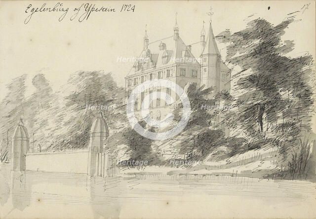 Ypestein Castle in Heiloo, 1724. Creator: Abraham Meyling.