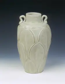 Yue stoneware jar, late Tang dynasty-Five Dynasties period, China, 10th century. Creator: Unknown