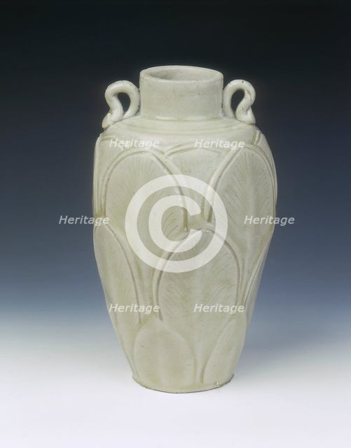 Yue stoneware jar, late Tang dynasty-Five Dynasties period, China, 10th century. Artist: Unknown